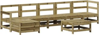 vidaXL 7 Piece Garden Lounge Set Impregnated Wood Pine vidaXL