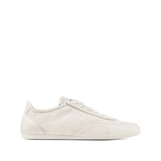 Jimmy Choo London Sneakers, female, White, Size: 7 1/2 US Sunny F Lace Sneaker