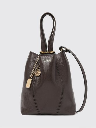 Chlo&eacute; Borsa Spin Mini in pelle a grana