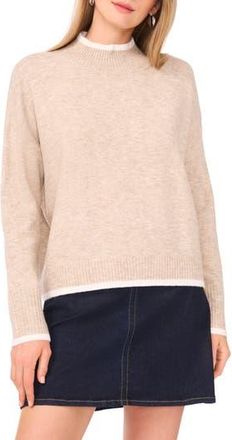 Vince Camuto Mock Neck Sweater in Oatmeal at Nordstrom Rack, Size X-Large