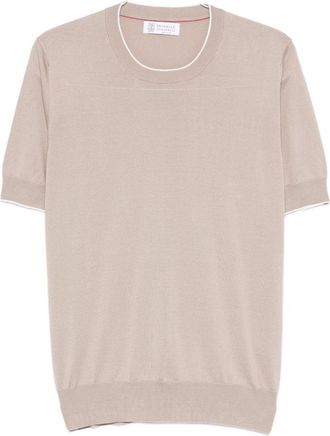 Brunello Cucinelli Brunello Cucinelli Knitted Cotton T Shirt