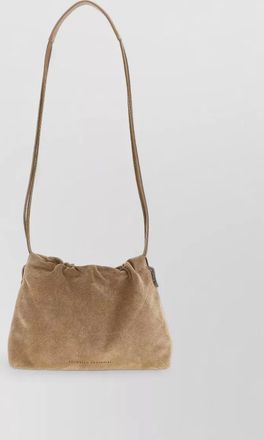 Brunello Cucinelli suede shoulder bag