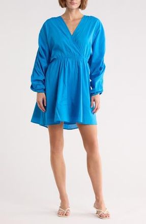 FRNCH Andreas Long Sleeve Minidress in Bleu Electrique at Nordstrom Rack, Size X-Small