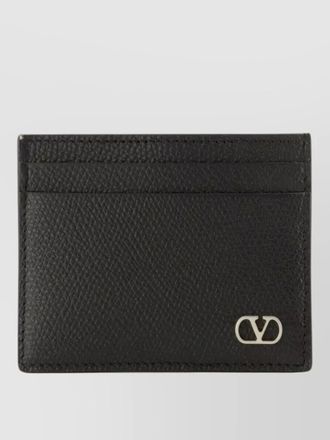 Valentino Garavani v logo card holder compact design