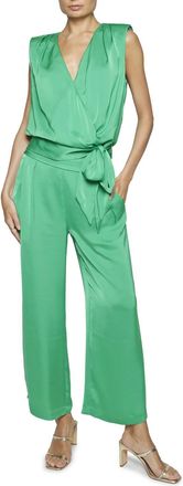 Ramy Brook Joss Cropped Wide Leg Pant In Bright Palm