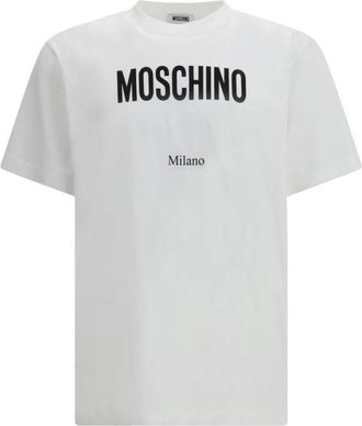 Moschino Cotton Jersey T-Shirt - Heren - T-shirts - Wit - XL - Katoen - Tops