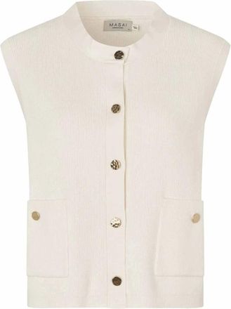 Masai Truien & Vesten, Dames, Beige, 2Xl, Lopus Cardigan
