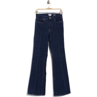 Good American Good Legs Seamed Flare Jeans in Indigo983 at Nordstrom Rack, Size 12