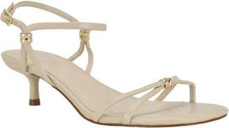 Calvin Klein Rivine Ankle Strap Sandal in Ivory at Nordstrom, Size 5.5