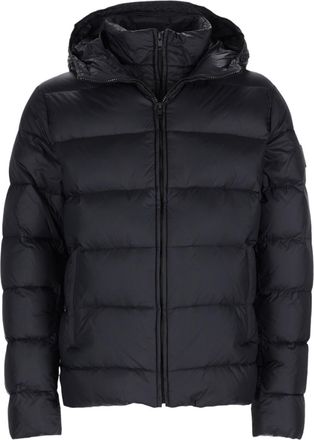 Fay Horizontal Quilted Hooded Polyamide Down Jacket