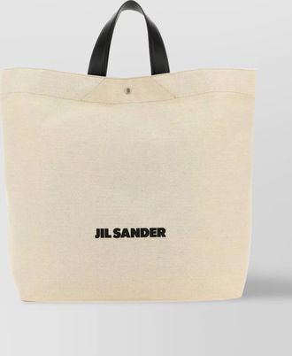 Jil Sander market tote canvas shoulder bag