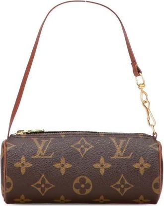 Louis Vuitton 1990-2010 Papillon Pochette handtas met monogram - Bruin