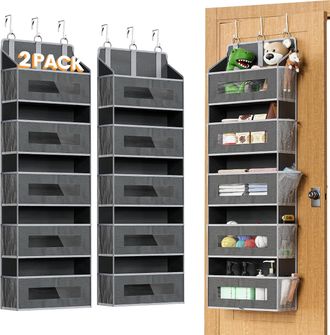 OEM Organizadores De 2 Puertas - 5 Estantes + 10 Bolsillos De Malla + 3 Ganchos - Gran Capacidad - Dormitorio