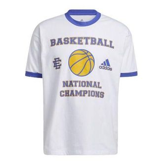 adidas x Eric Emanuel Crossover Ee Smr Tee Basketball Sports Round Neck Short Sleeve White H48543
