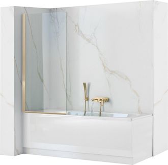 Rea Rea - Mampara De Ba&ntilde;era Elegant Oro 80
