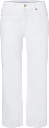 M.A.C Denim Culotte Broek - Dames - Cropped Jeans - Wit - 2XL - Denim - Jeans