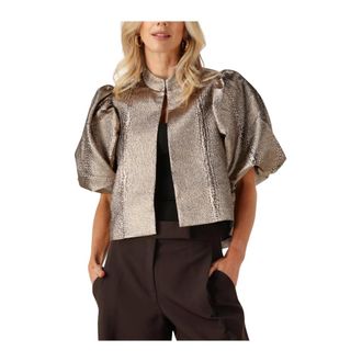 Kudibal Copenhagen Overhemden, Dames, Geel, M, Polyester, Olivia Blouse
