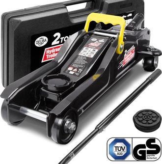 Deuba Gato Hidr&aacute;ulico De Carretilla Perfil 2t Altura De Elevaci&oacute;n 85 - 330 Mm Incluye Almohadilla Para Coche - Deuba