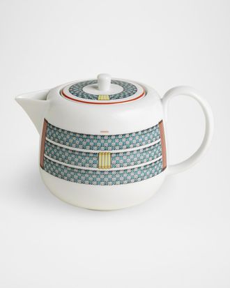 Herm&egrave;s Tressages Equestres 6-Cup Teapot with Filter