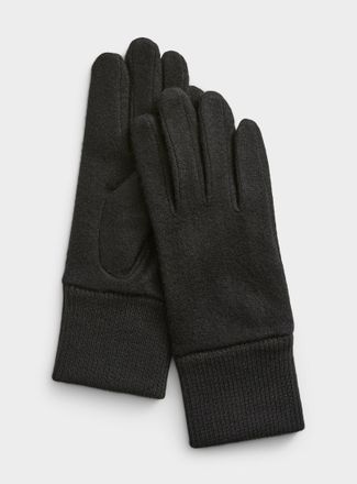 Simons Womens Felted wool gloves