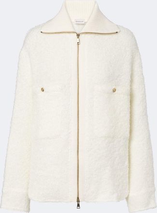 Moncler Giacca in boucl&eacute; con zip