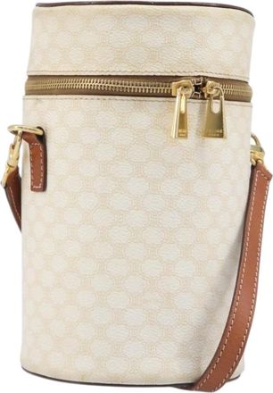 Celine Vintage Macadam Canvas Beige Pvc Backpack Bag (Pre-Owned)