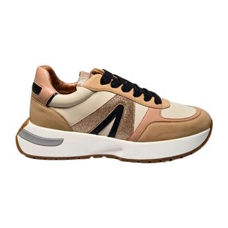 Alexander Smith Sneakers, female, Beige, Size: 8 US Pelle Sneaker
