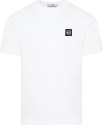 Stone Island Slim Fit Cotton Jersey T-Shirt With Compass Patch Clothing