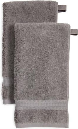 Nordstrom Rack Zero Twist 2-Pack Cotton Hand Towels in Grey Pearl at Nordstrom Rack, Size 2 Piece Set (Hand Towels)