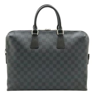 Louis Vuitton Pre-owned Handbags, female, Black, Size: ONE SIZE Pre-owned PDJ Damier Graphite briefcase