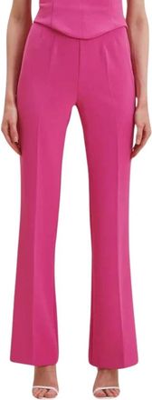 Nenette Pantalone Everit - Dames - Wijde Broeken - Roze - S - Polyester - Broeken