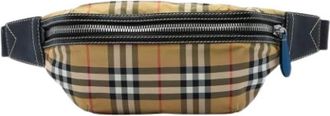 Burberry Pre-owned Vintage Belt Bag - Dames - Vintage Heuptassen - Beige - ONE Size - Leer - Vintage