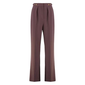 Elisabetta Franchi Broeken, Dames, Paars, XS, Broeken