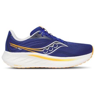 Saucony Mens Ride 18 - Running Shoes Azurite/Peel Size 10.0