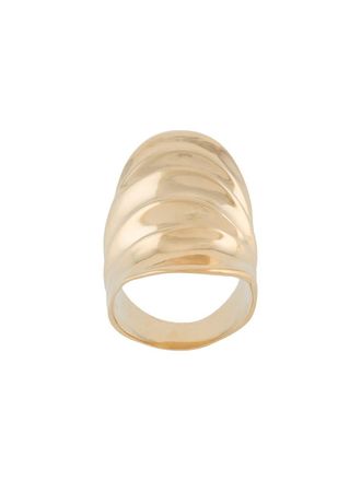 Annelise Michelson long Draped ring - women - Brass/Gold Plated Sterling Silver - 48