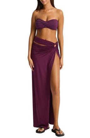 Sea Level Australia Essentials Edit Sarong in Claret at Nordstrom, Size Medium