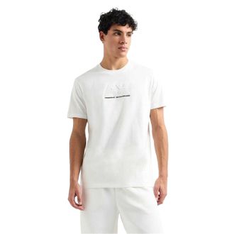 A|X Armani Exchange Heren Normaal T-Shirt (Gebroken wit)