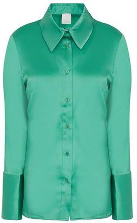 8 by YOOX STRETCH SILK-SATIN SHIRT