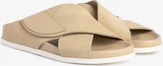 Pedro Garcia Slide criss cross sandal with anatomical sole in suede |Danai | Spring Summer 26 | PEDRO GARCIA