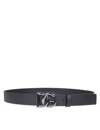 Dolce & Gabbana Dg Logo Leather Belt