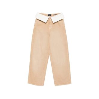 7 For All Mankind Loose-fit Jeans, female, Beige, Size: W26 Wide Leg Jeans
