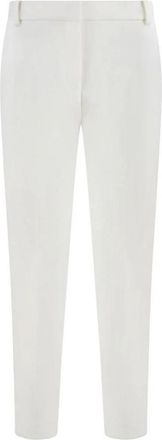 Pinko Viscose Blend Broek met Elastan - Dames - Slim Fit Broeken - Wit - 2XL - Nylon - Broeken