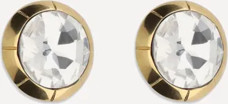 Alessandra Rich Round crystal clip-on Earrings Female UNI