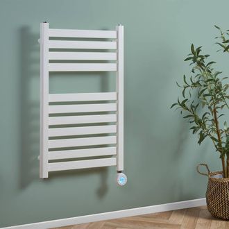 Eden Paris Caldera 600W Electric Towel Radiator in White with Smart WiFi Control