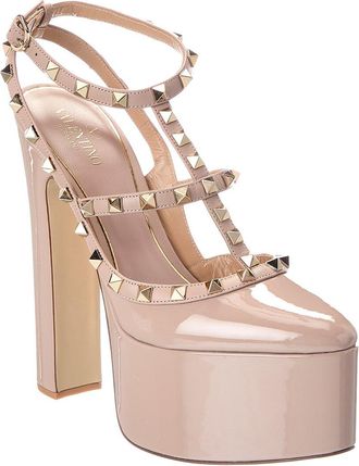 Valentino Rockstud Caged Patent Pump