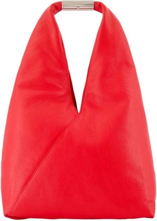 Maison Margiela Japanese Media Tas - Dames - Handtassen - Rood - ONE Size - Leer - Tassen