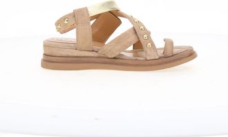 Mjus Su&egrave;de sandalen met sleehak en bandje voor grote teen
