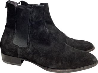 Saint Laurent Mens Suede Wyatt Chelsea Boot (Authentic Pre-Loved)