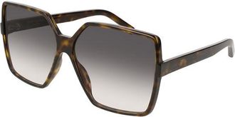Saint Laurent SL 232 BETTY 003 Womens Sunglasses Tortoiseshell Size 63 - Free RX Lenses - Free RX Lenses