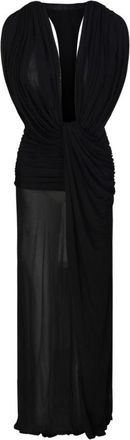 CHRISTOPHER ESBER Ripple Drape Asymmetric Gown